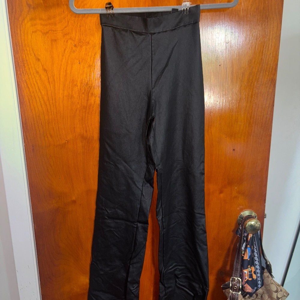 Bootcut Leather Pants